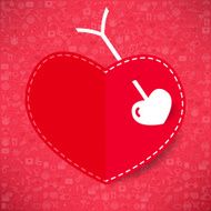 Red Valentine's Day background N2