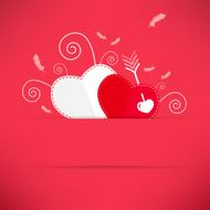 Red Valentine's Day background N4