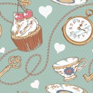 Romantic love vintage pattern N3