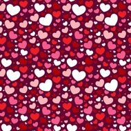 Valentine seamless pattern with hearts N2