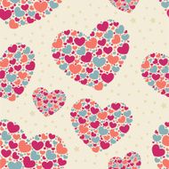 Valentine seamless pattern with hearts N4