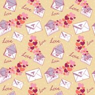 Love letter Valentine seamless texture N3