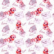 Love letter Valentine seamless texture N4