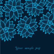 Floral greeting card with place for your text N3