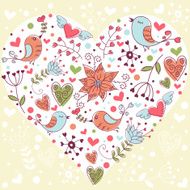 Lovely Valentine&#039;s day invitation postcard