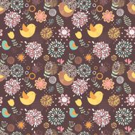 Summer lovely floral seamless pattern