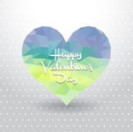 heart of triangles vector illustration N2