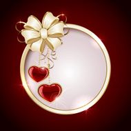 Bow and hearts
