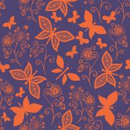 Romantic butterfly seamless pattern N8