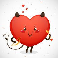 Angry heart Valentines day