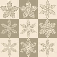 Set of four colorful floral patterns