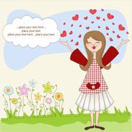 pretty girl in love N9