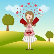 pretty girl in love N11