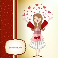 pretty girl in love N12