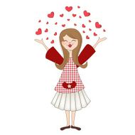 pretty girl in love N13