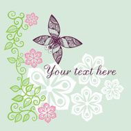Floral greeting card with place for your text N7