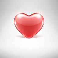 Red heart Valentine&#039;s day