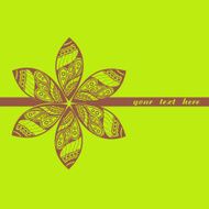 Floral greeting card with place for your text N10