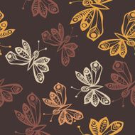 Romantic butterfly seamless pattern N12