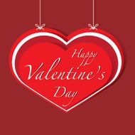 Happy Valentine&#039;s Day lettering Greeting Card N5