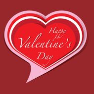 Happy Valentine&#039;s Day lettering Greeting Card N6