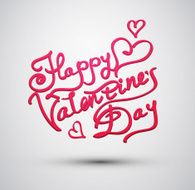vector inscription to Valentine&#039;s Day N2