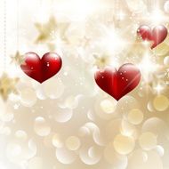 Beautiful valentine background with hearts EPS 10