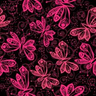 Romantic butterfly seamless pattern N13