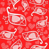Romantic seamless pattern N41