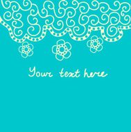Floral greeting card with place for your text N13
