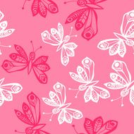 Romantic butterfly seamless pattern N17