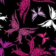 Romantic butterfly seamless pattern N18