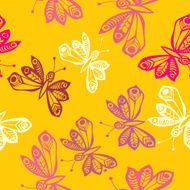 Romantic butterfly seamless pattern N21