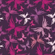 Romantic butterfly seamless pattern N23