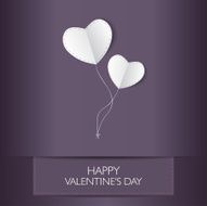 Valentine&#039;s card with text and heart shape Vector ilustration N3