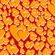 Yellow heart pattern