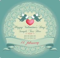 Happy Valentine&#039;s Day invitation card