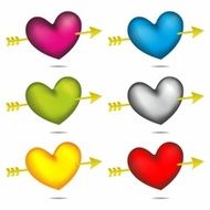Valentines Day Symbols Hearts