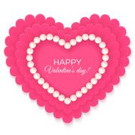 Valentines heart isolated on white background N3