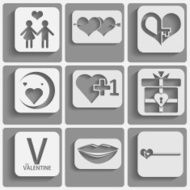 Set valentine&#039;s day icons
