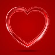 Abstract shiny heart&#039;s shape