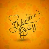 Beautiful valentine&#039;s day stylish calligraphy text design