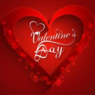 Beautiful heart stylish text valentine&#039;s day card design