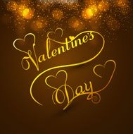 Beautiful valentine&#039;s day card colorful background stylish text design