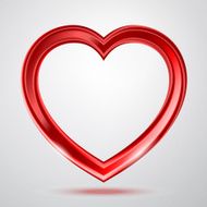 Abstract shiny heart's shape N2