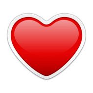 Red glossy heart Valentine&#039;s day N2