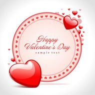 Hearts frame Valentine's day N6