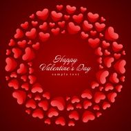 Valentine's Day Card with Hearts N24
