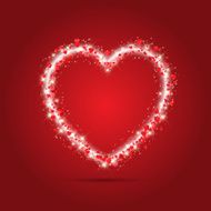 Sparkle heart background