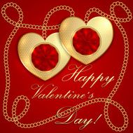Vector Saint Valentine Greeting Card N5